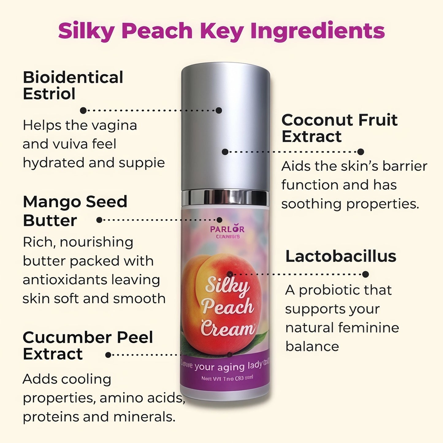 Make your love life work again Silky Peach Cream
